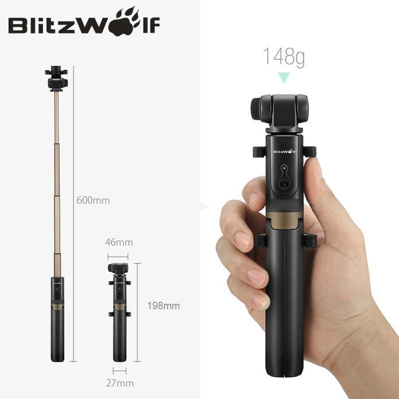 3 En 1 Sans Fil Bluetooth Selfie Stick Mini Trépied Monopod Extensible Universel Pour Iphone Pour Samsung Huawei