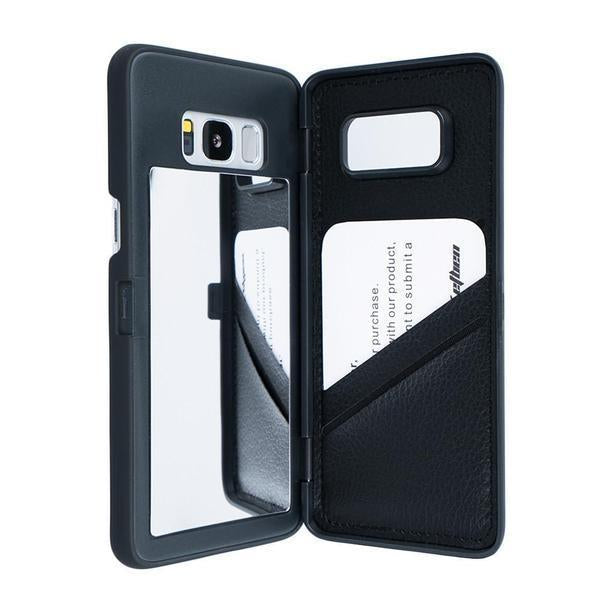 Etui À Rabat En Cuir De Luxe Pour Portefeuille Avec Fente Pour Carte Pour Samsung Galaxy