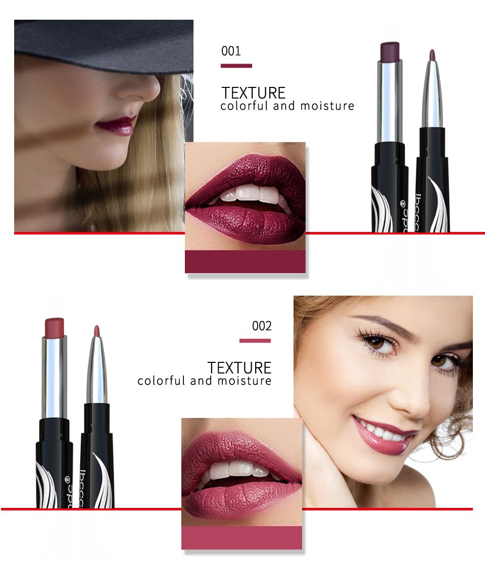Rouge À Lèvres Mat Double Extrémité Longue Durée