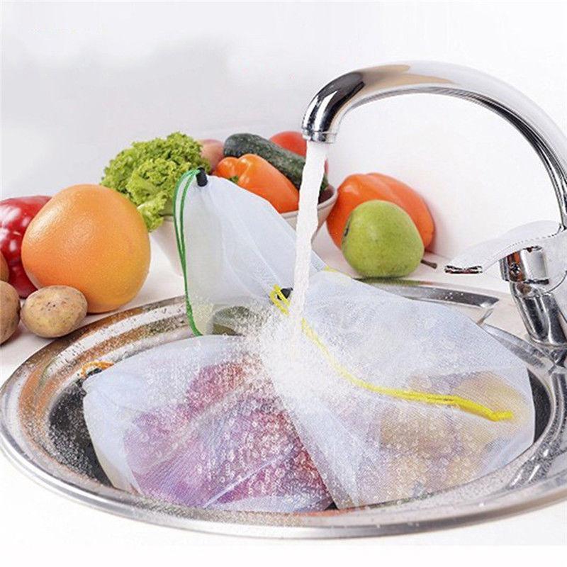 Sacs De Produits Réutilisables Sans Déchets-12Pcs