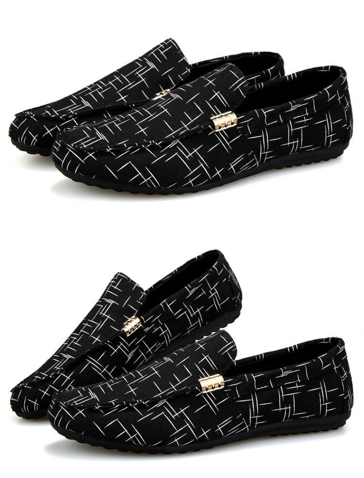 Chaussures En Toile Slip-On Black Peas