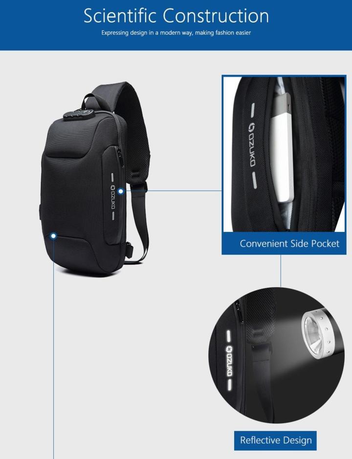 Sac À Dos Antivol Avec Verrouillage À 3 Chiffres