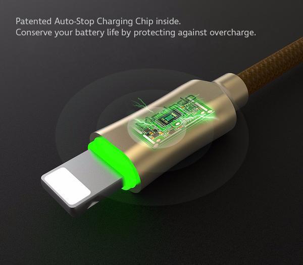 Mcdodo Lightning Bolt-Câble De Charge Tressé Intelligent-6 Pieds