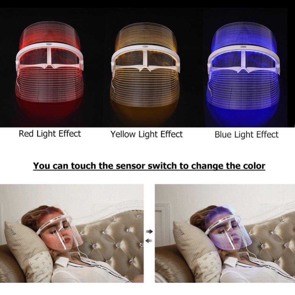 Retrait De Ride D'Acné De Dispositif Facial De Traitement De Spa De Machine De Beauté De Masque De Thérapie Légère De Led Anti