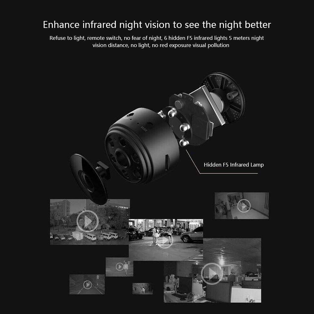 A9 1080P Mini Caméra Wifi Infrarouge Vision Nocturne