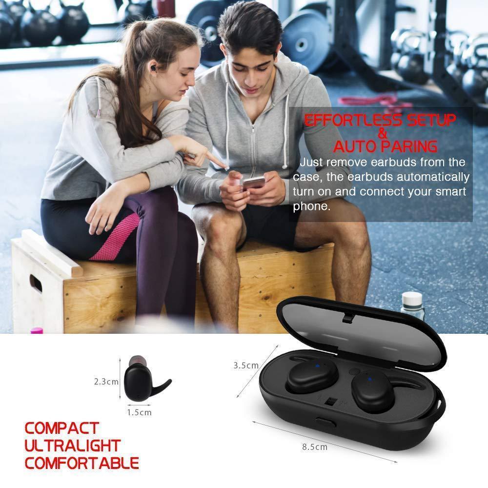 Écouteurs Tws True Wireless Bluetooth 5.0 Écouteurs Étanches À Commande Tactile