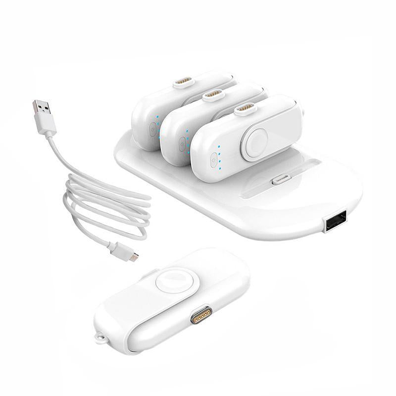 Portable Power Bank Charger-4 Mini-Packs De Charge Magnétiques Avec Station De Charge Powerbank Autonome Pour Iphone Android