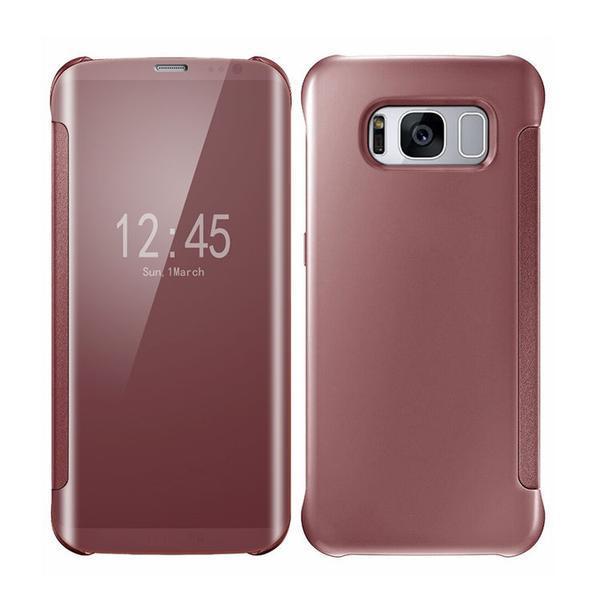 Cas Hybride De Secousse Claire Intelligente De Miroir De Luxe Pour La Galaxie De Samsung