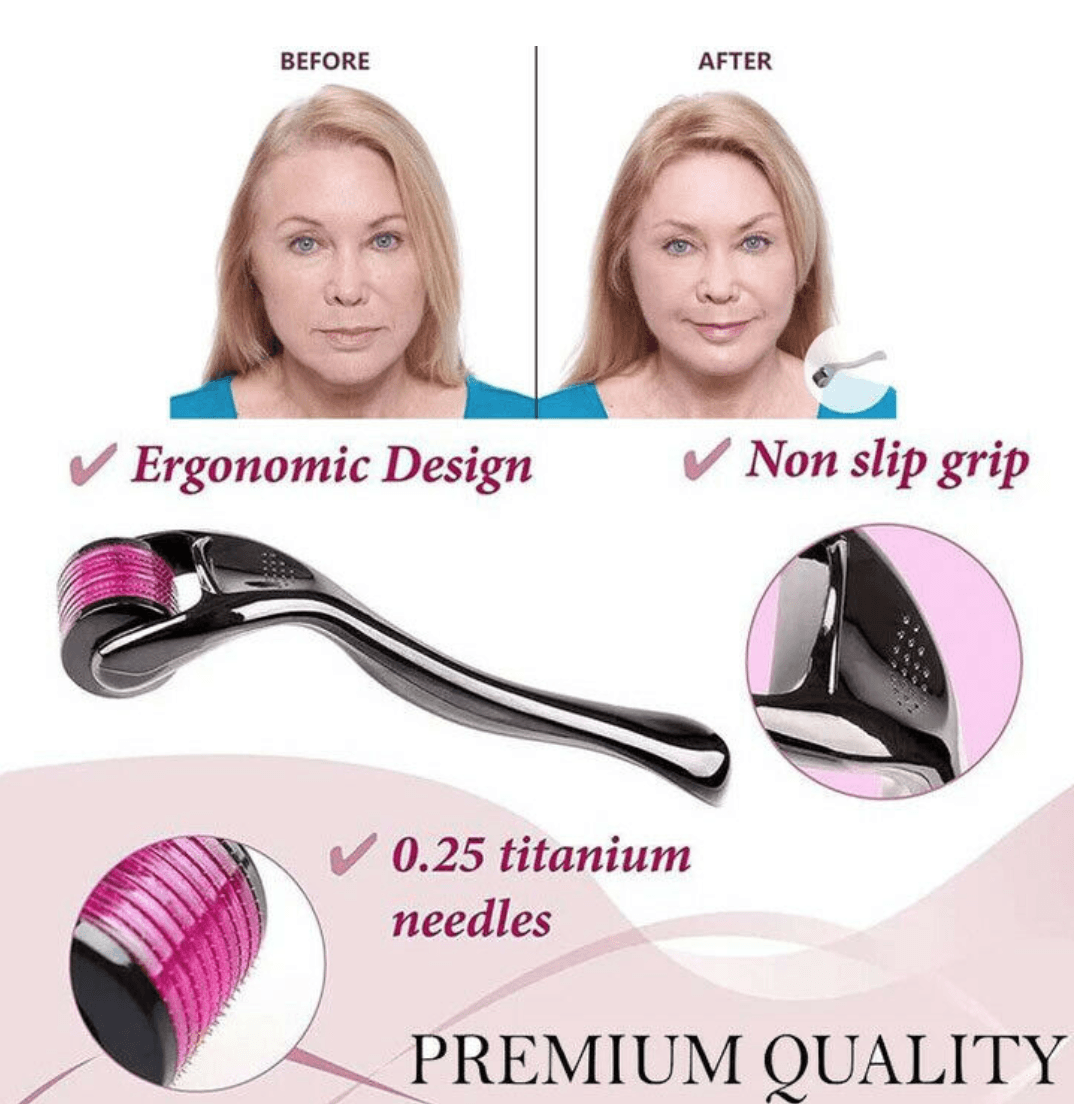 Micro Aiguille À Rouleau Dermique Pour Le Visage Et Les Cheveux