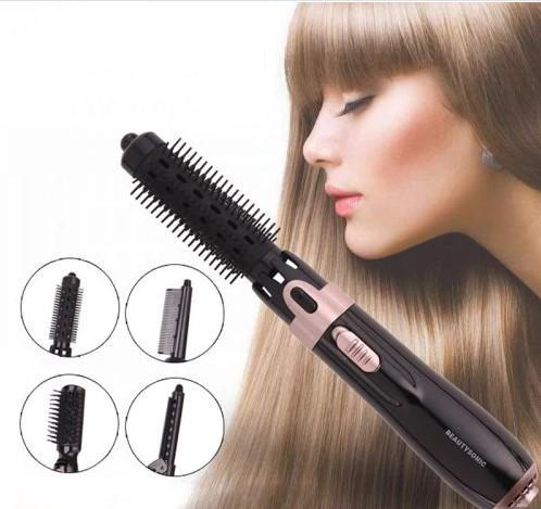 Tige De Curling À Ions Négatifs Pour Coiffeuse À Air Chaud 4 En 1 Avec Fonction De Sèche-Cheveux