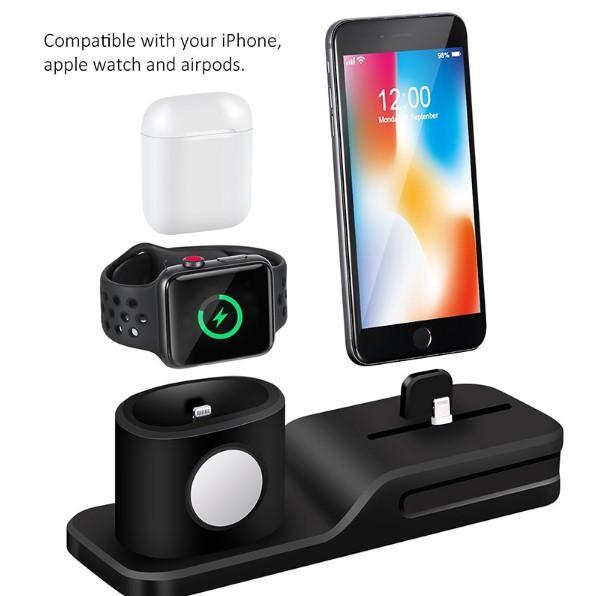 Station De Chargement 3 En 1 + 1 X Airpod Free