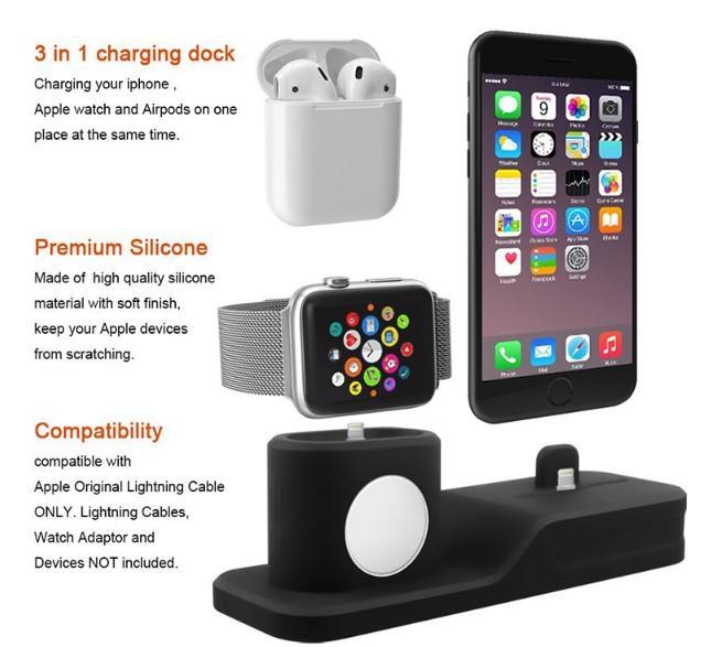Station De Chargement 3 En 1 + 1 X Airpod Free