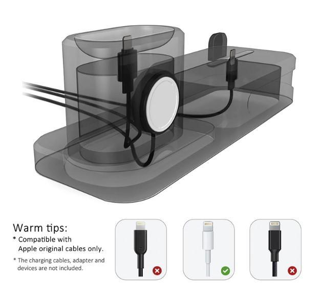 Station De Chargement 3 En 1 + 1 X Airpod Free