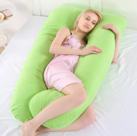 Oreiller de corps en forme de U pour un sommeil confortable