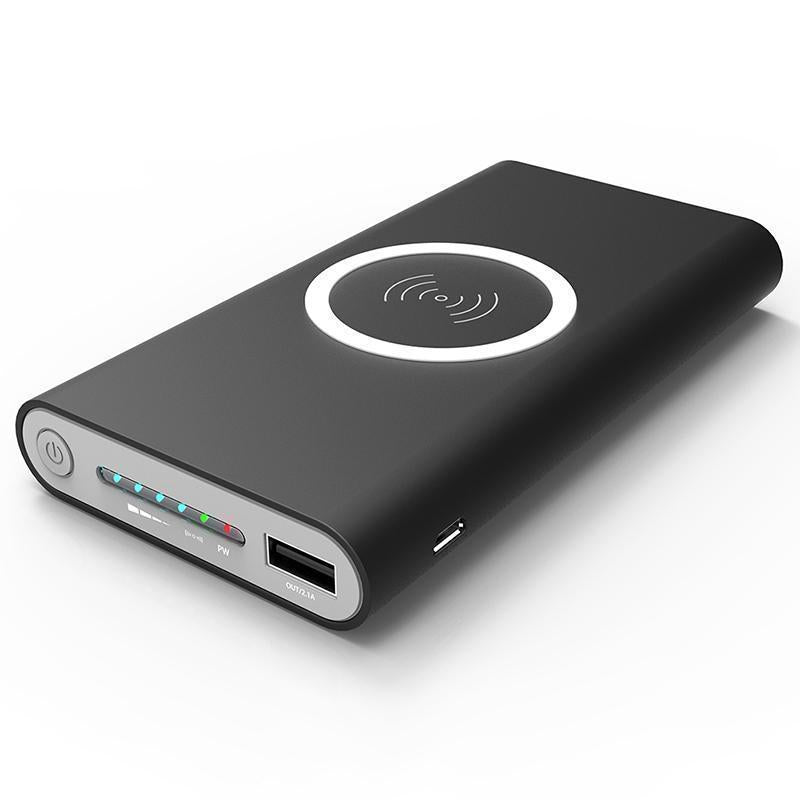 Banque De Puissance De Chargeur Sans Fil Portable 10000 Mah