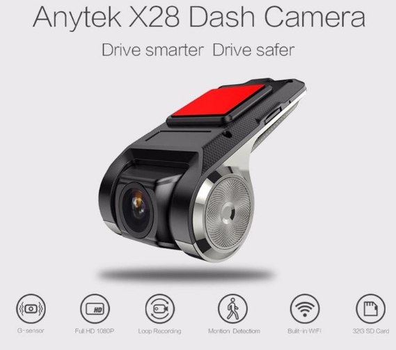 Caméra De Voiture Wifi 1080P Dash Cam