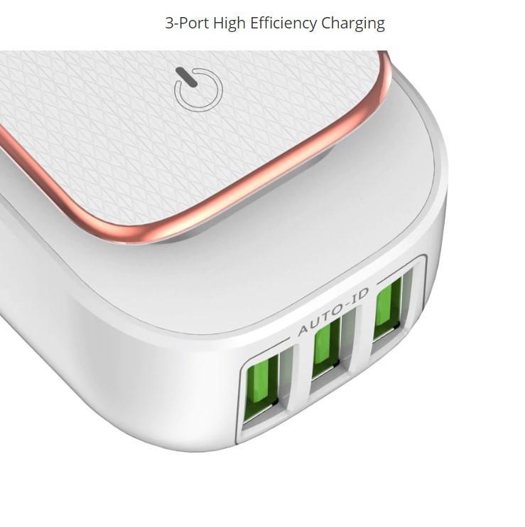 Adaptateur De Chargeur Usb Pour Lampe Led 2-En-1