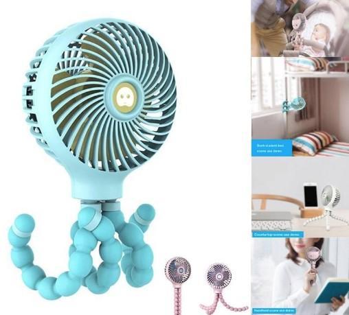 Ventilateur De Poussette Bébé Entangle Fonction Anti-Toucher Pour Bébé