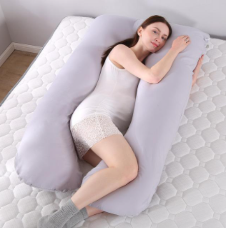 Oreiller de corps en forme de U pour un sommeil confortable