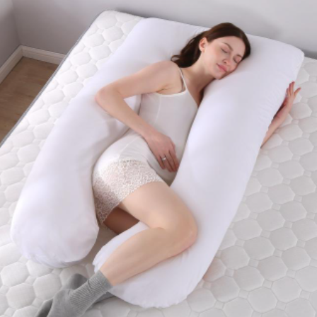 Oreiller de corps en forme de U pour un sommeil confortable