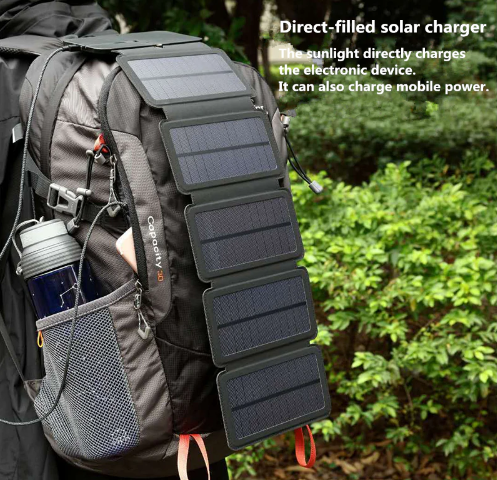 Chargeur De Panneau Solaire Portable 8W