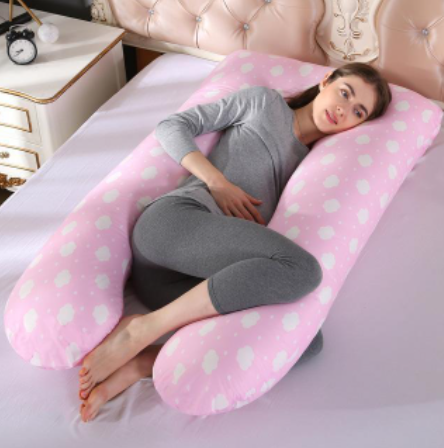 Oreiller de corps en forme de U pour un sommeil confortable