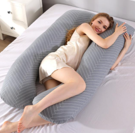 Oreiller de corps en forme de U pour un sommeil confortable