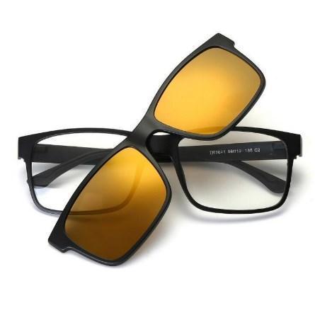 Pince Magnetique Sur Lunettes De Soleil-Pince Polarisee Sur Lunettes De Soleil Pour Lunettes-Lunettes De Soleil 5 En 1 Swappables