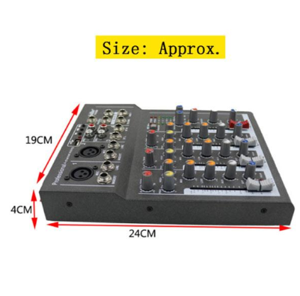 Mixeur Professionnel De Karaoké | Console De Mixage Audio 4 Canaux Studio Amplificateur Audio Mini Microphone Numérique Carte De Mixage Sonore