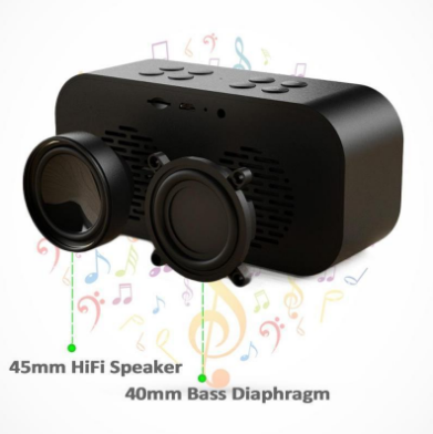 Subwoofer Music Sound Box Réveil