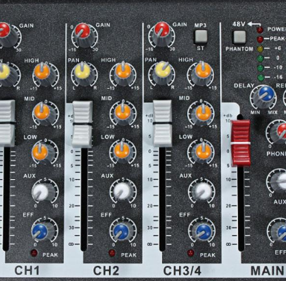 Mixeur Professionnel De Karaoké | Console De Mixage Audio 4 Canaux Studio Amplificateur Audio Mini Microphone Numérique Carte De Mixage Sonore