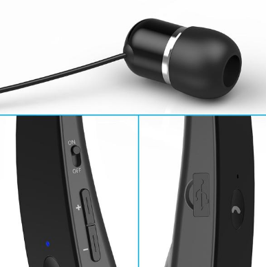 Casque D'Écoute Sans Fil Galaxy View Avec Serre-Tête Et Écouteurs Rentrants