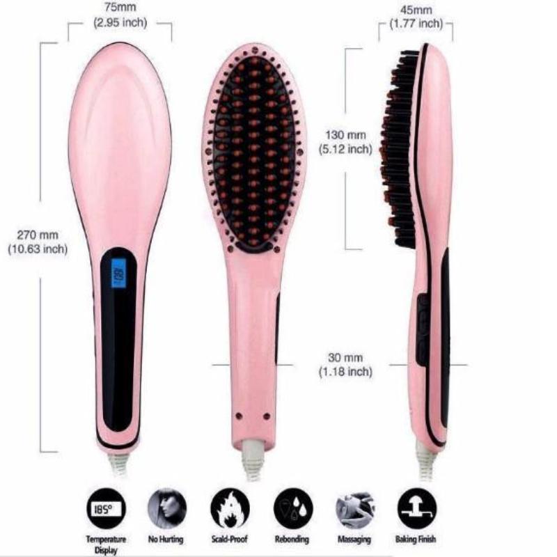 Brosse À Lisser Les Cheveux 3-En-1
