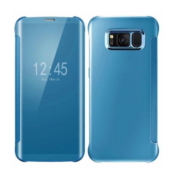 Cas Hybride De Secousse Claire Intelligente De Miroir De Luxe Pour La Galaxie De Samsung