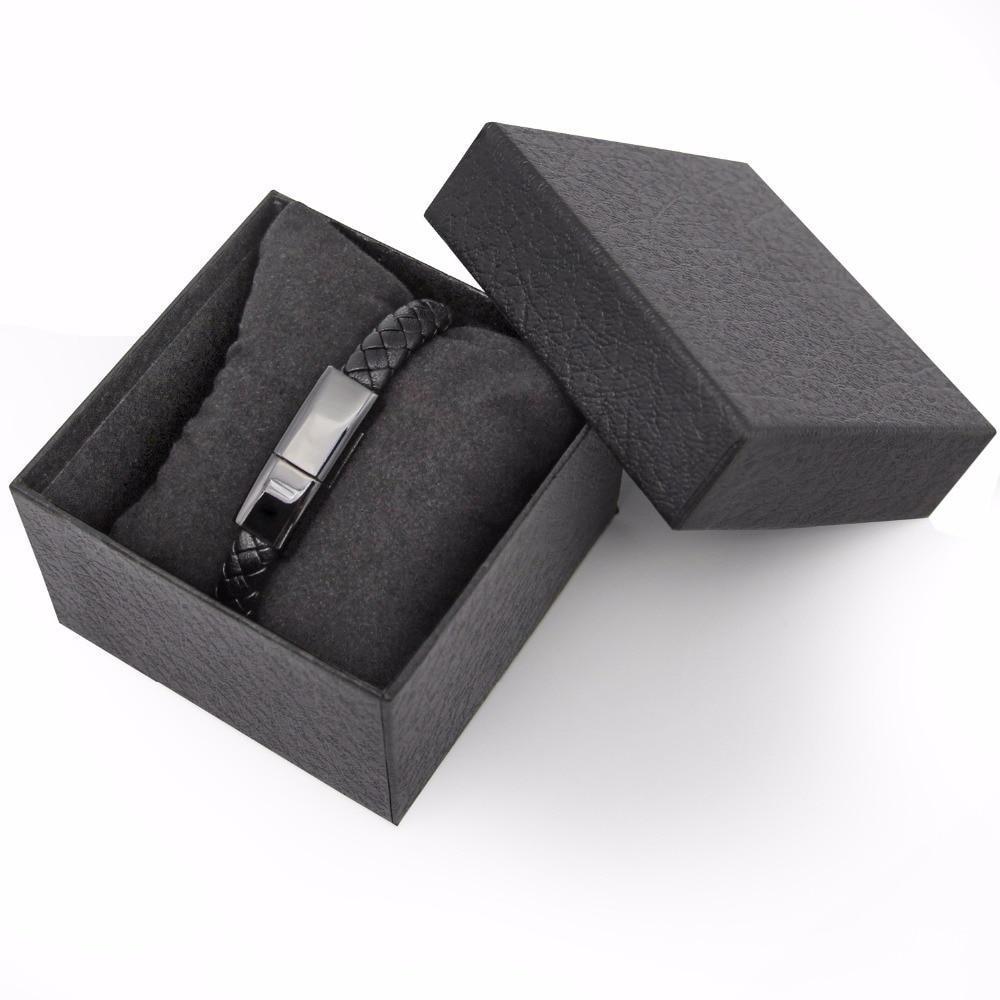 Bracelet Usb De Chargement En Cuir Premium-Pour Iphone/Android