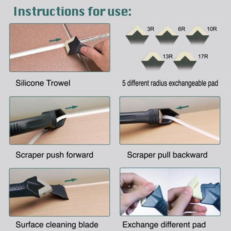 Outils De Calfeutrage Au Silicone 3 En 1