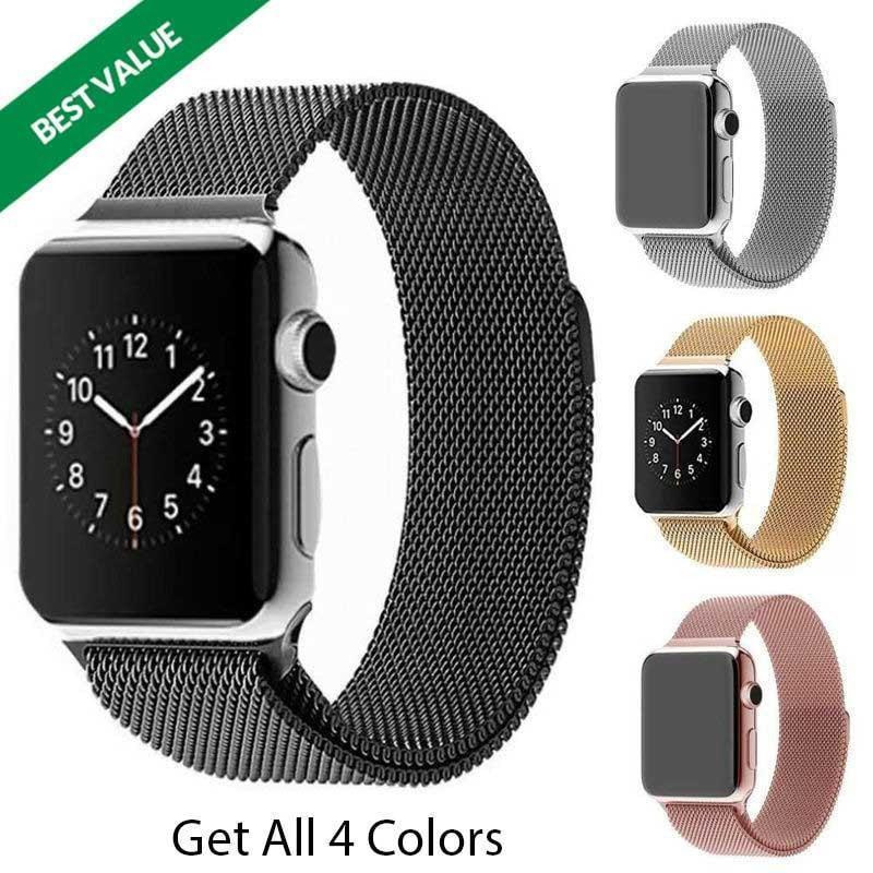 Bracelet Montre Apple, Boucle Magnétique Milanaise
