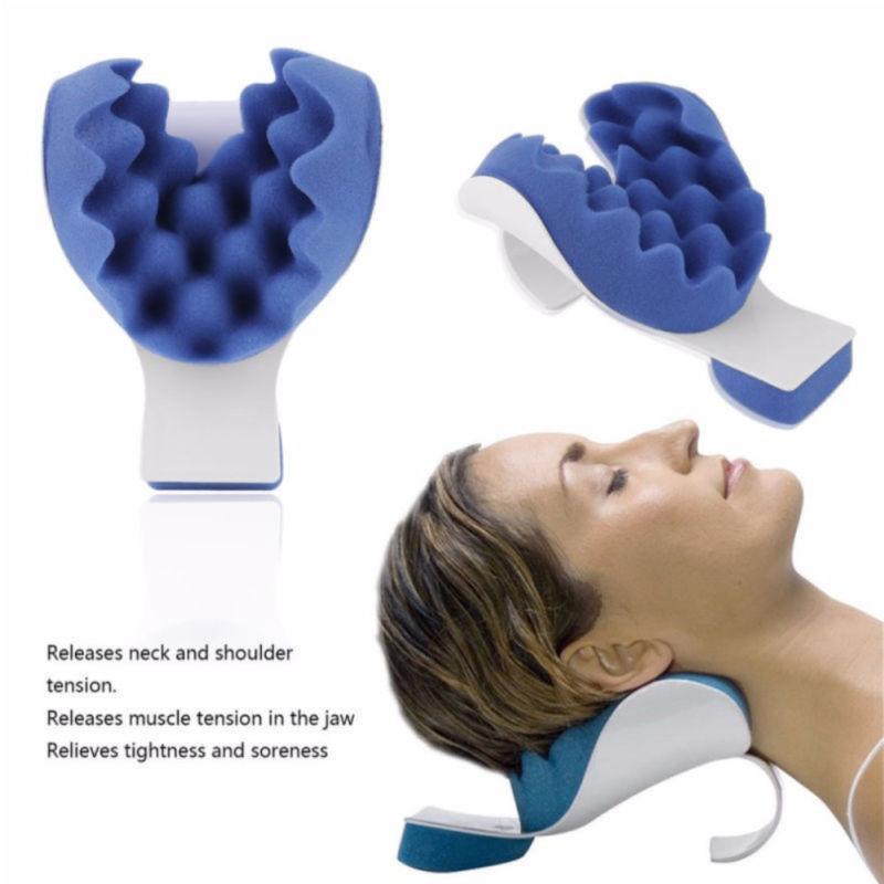 Uk0D Traction Pillow Relaxer Back And Relax Soulagement Du Cou Douleurs Musculaires Épaule