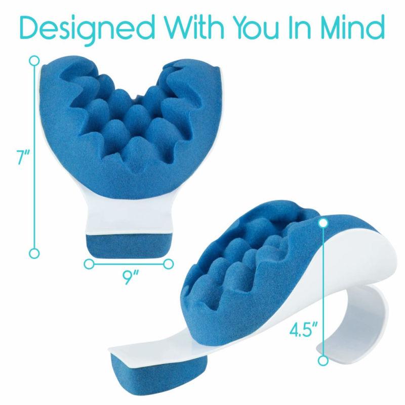 Uk0D Traction Pillow Relaxer Back And Relax Soulagement Du Cou Douleurs Musculaires Épaule