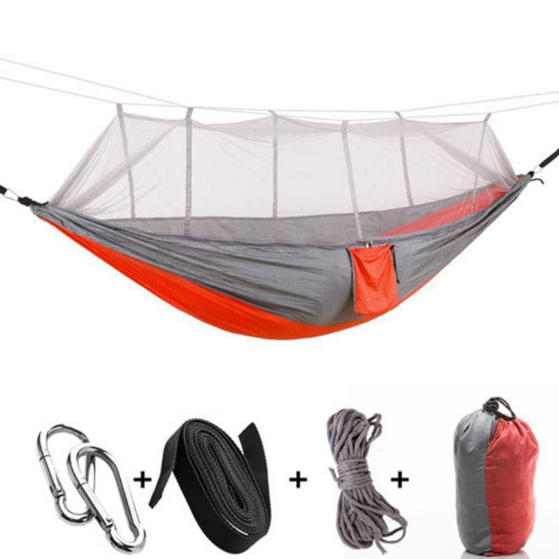 Hamac De Tente De Camping Suspendu Ultra-Léger Avec Moustiquaire