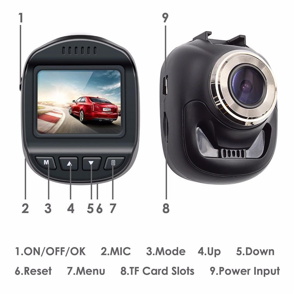 Dash Cam Full Hd 1080P Avec Détection De Mouvement G-Sensor