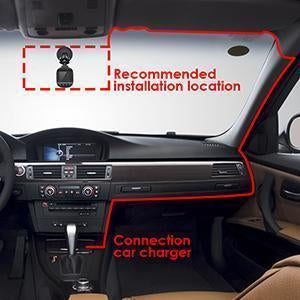 Dash Cam Full Hd 1080P Avec Détection De Mouvement G-Sensor