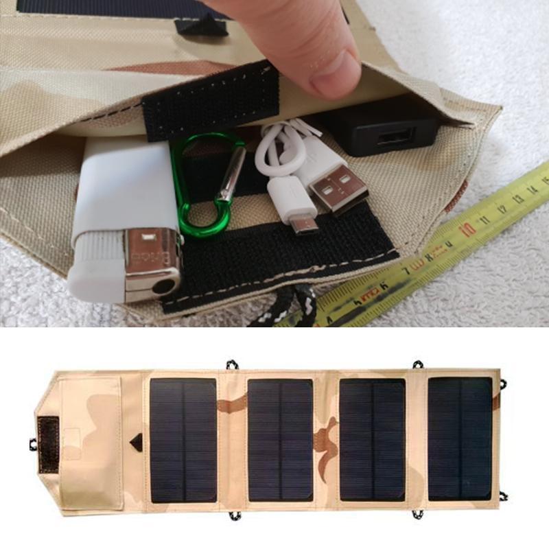 Solarpan ™ Charger-Chargeur De Panneau Solaire Portable 8W