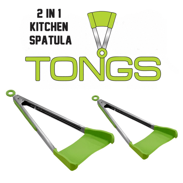 Spatule De Cuisine 2 En 1 Et Pince