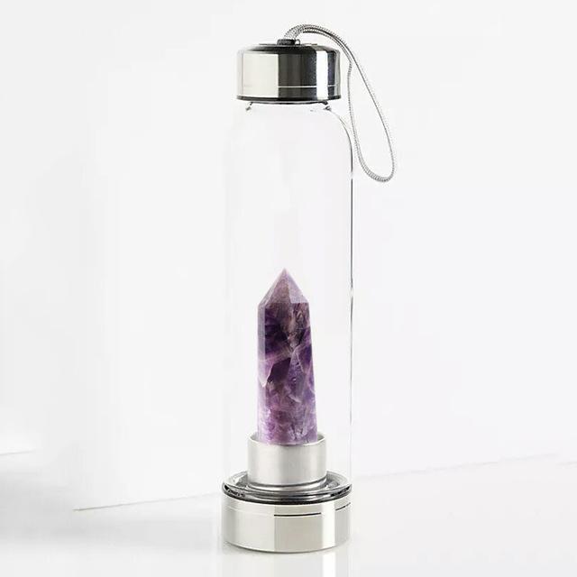 Bouteille D'Eau En Cristal Naturel