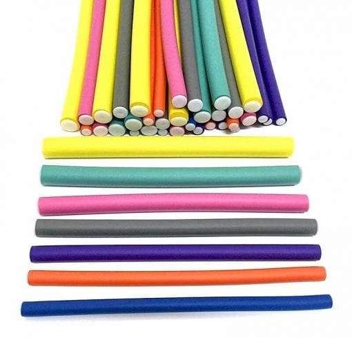 42P Curling Flexi Rods-Cannes Flexibles De Haute Qualité