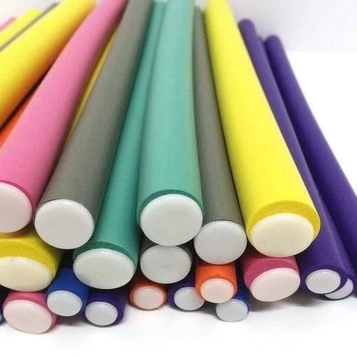 42P Curling Flexi Rods-Cannes Flexibles De Haute Qualité