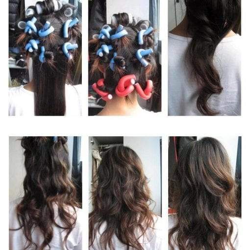 42P Curling Flexi Rods-Cannes Flexibles De Haute Qualité
