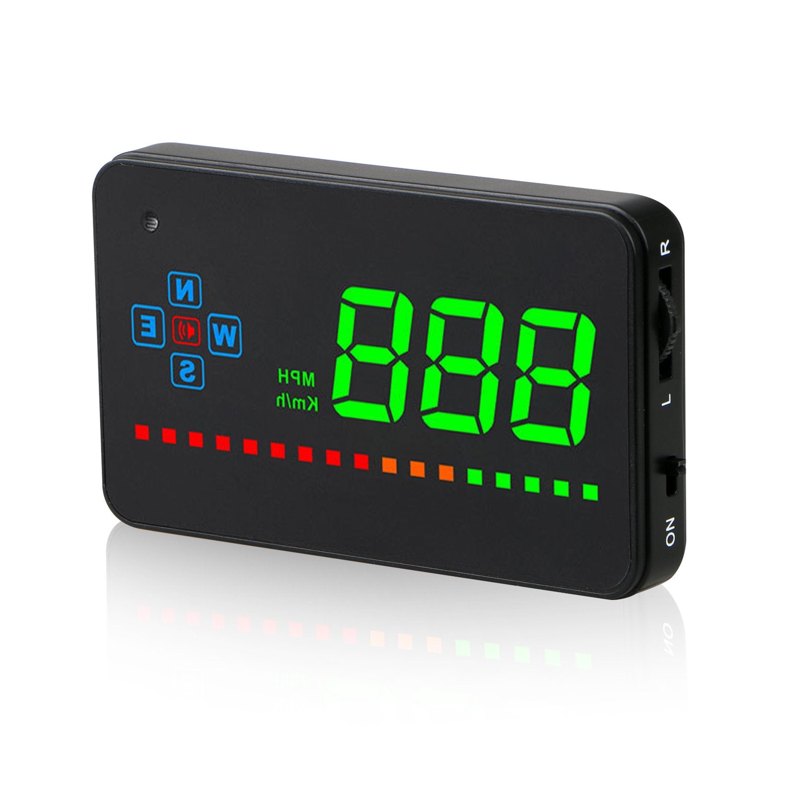 Projecteur De Compteur De Vitesse Hud Project Mph/Km De Voiture Numérique Gps Tête Haute Fenêtre D'Alarme D'Alarme Fatiguée