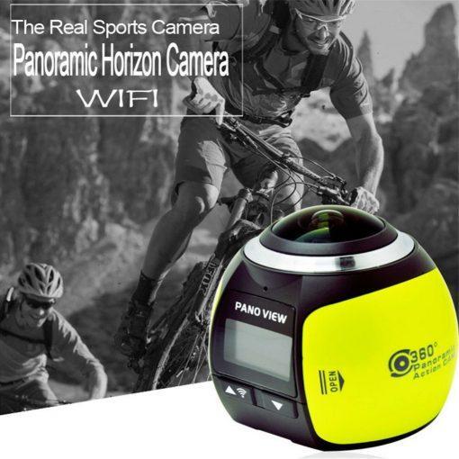 Dash Cam 360 Wifi-Caméra Panoramique 4K